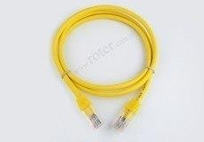 Patch cord UTP kat.5e, żółty, 0,5m