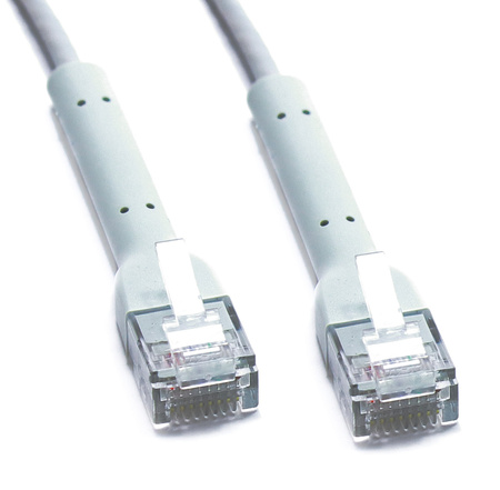 KABEL LAN SIECIOWY RJ45 CAT 6 UTP SZARY 6P30 PATCHCORD 0.5M FLEXI SLIM