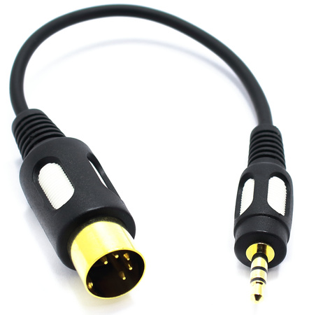 ADAPTER WTYKU DIN NA WTYK MINI JACK 3.5 STEREO TRS AUX 3,5 VITALCO