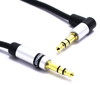 KABEL AUX JACK 3,5 STEREO KĄTOWY JKJ53 1m VITALCO