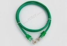 Patch cord UTP kat.5e, zielony, 1,0m