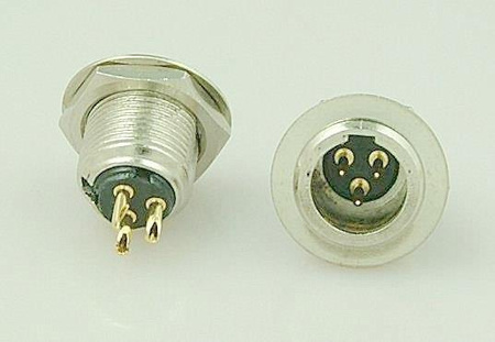 WTYK XLR MINI MONTAŻOWY 3PIN METALOWY