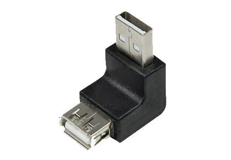 ADAPTER USB A KĄTOWY WTYK GNIAZDO