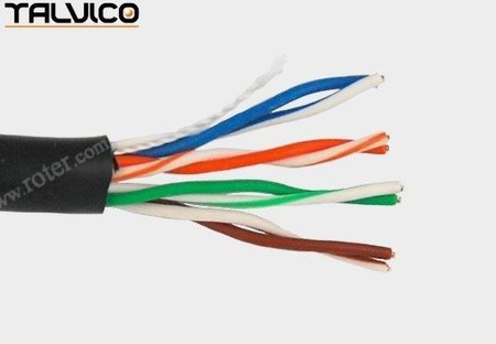 Kabel UTP Talvico L-210 drut CCA czarny 305m