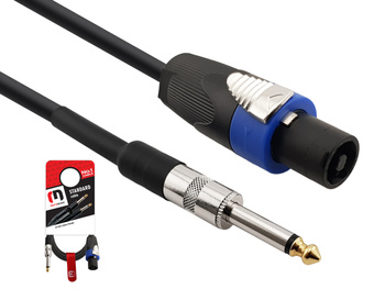 KABEL GŁOŚNIKOWY 2X1,5MM2 SPEAKON DUŻY JACK 6.3MM TS  MONO SP1250 5M