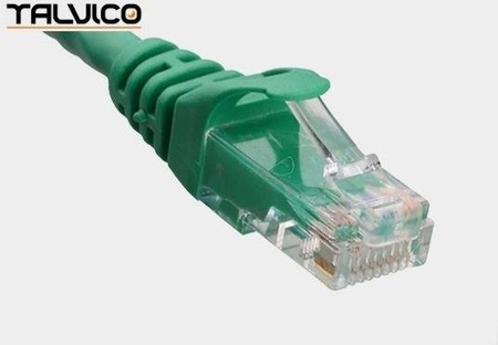 Patch cord UTP kat.6 0,5m zielony 6P10