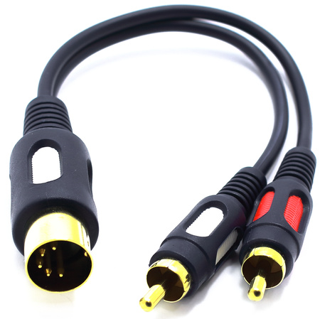 ADAPTER WTYK DIN 5 PIN NA 2X WTYK RCA CHINCH  VITALCO