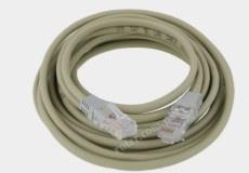 Patch cord Cu UTP 5,0m krosowany szary