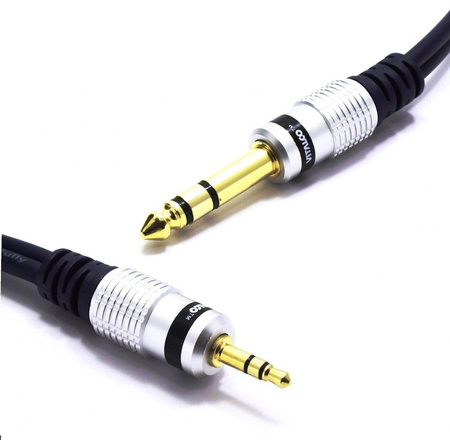 KABEL AUX JACK 3,5 - JACK 6,3 STEREO 5M VITALCO MK68