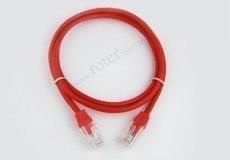 Patch cord UTP CCA 0,5m czerwony