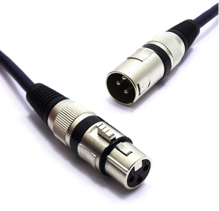 KABEL MIKROFONOWY XLR 0,5M WTYK GNIAZDO MK06 VITALCO