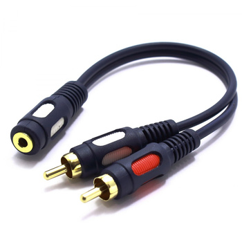 ADAPTER AUX GNIAZDO JACK 2X WTYK RCA CINCH VITALCO JR536