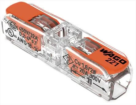 WAGO SZYBKOZŁĄCZKA NA DRUT LINKĘ ORYGINALNA UNIWERSALNA 2X4 10 SZTUK