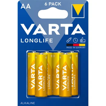 6x BATERIA VARTA LONGLIFE AA LR6 ALKALINE